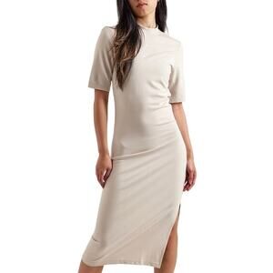 Nike M NEW Womens Sportswear Essential Tight Midi Dress Natural Stretch